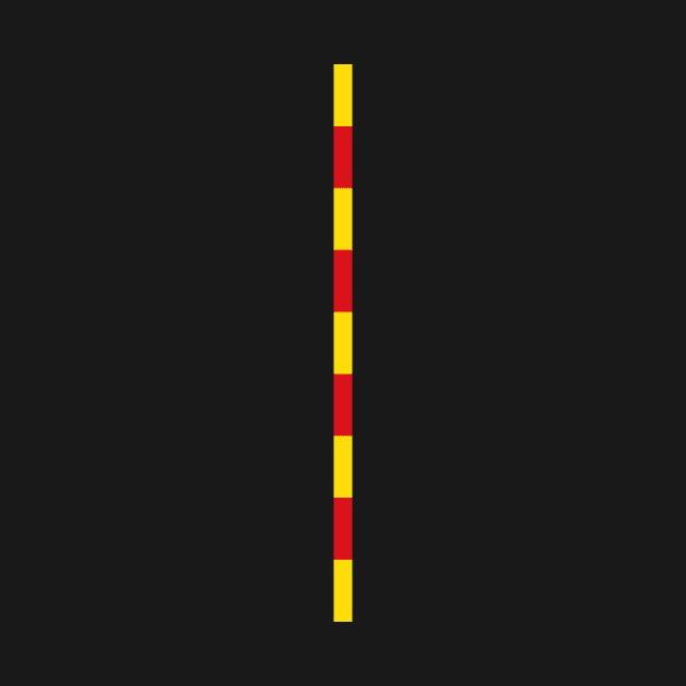 Senyera - Flag of Catalonia - Style Stripe by Nikokosmos