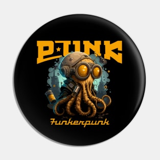 PUNK Graffiti Octopus Pin