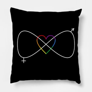 Infinity rainbow Love Pillow