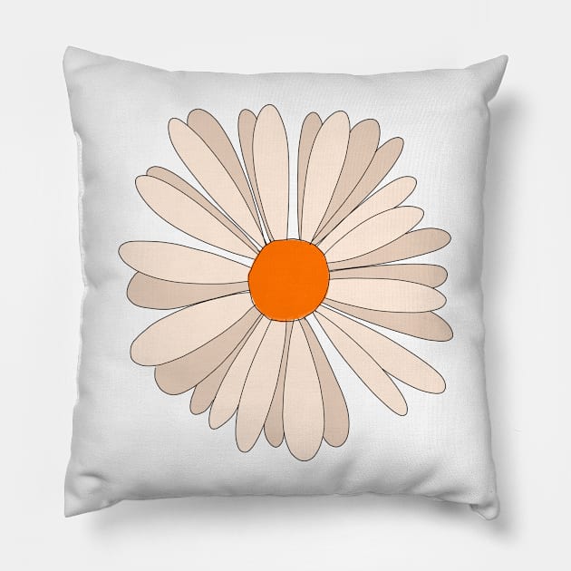 Daisy Flower Pillow by AlishaMSchil