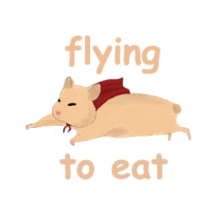 hamster is flying to eat T-Shirt