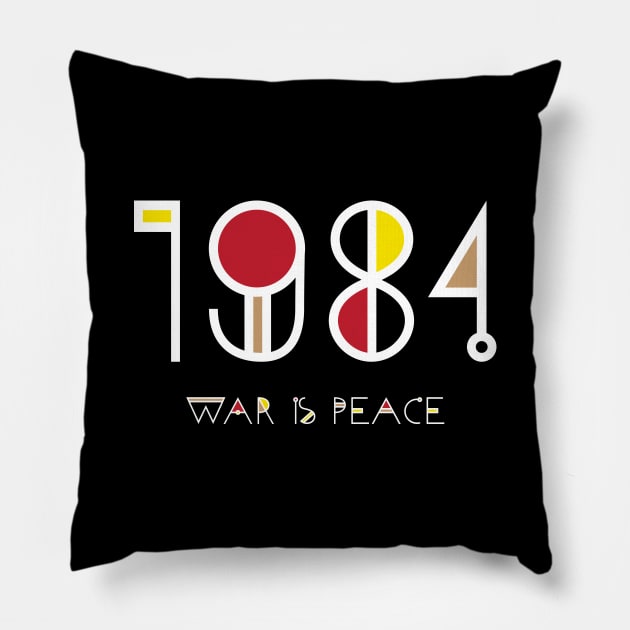 War is Peace Pillow by Phixerizm