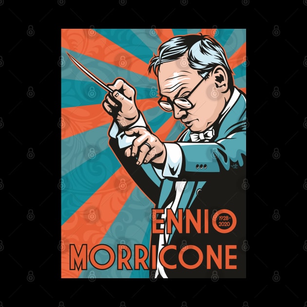 Ennio Morricone by Jamie Lee Art