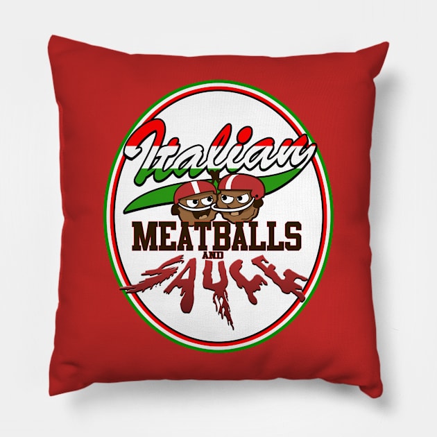 2022 Italian Meatballs and Sauce Pillow by SundayLazyboyballers