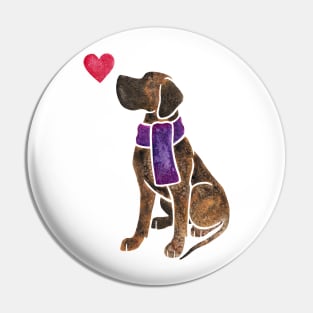 Watercolour Great Dane Pin