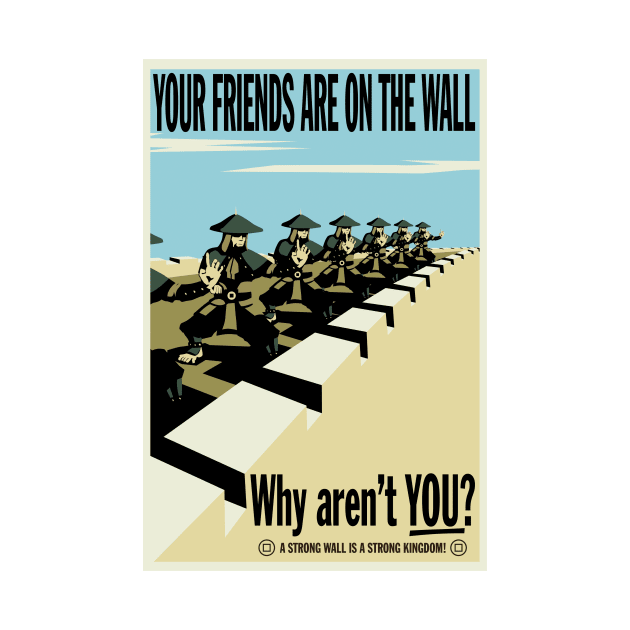 Your Friends Are On The Wall by crocktees