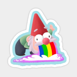 Gnome with RAINBOW Magnet