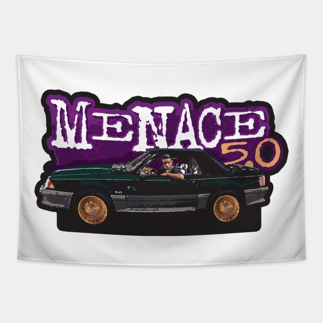 Menace the Caine 5.0 Sticker Tapestry by goderslim