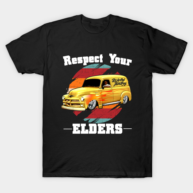 Discover Funny Car Guy - Respect Your Elders Classic Panel Truck - Truck - T-Shirt