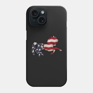 Patriotic American Style Horse Grunge Texture | Cherie's Art (c)2020 Phone Case