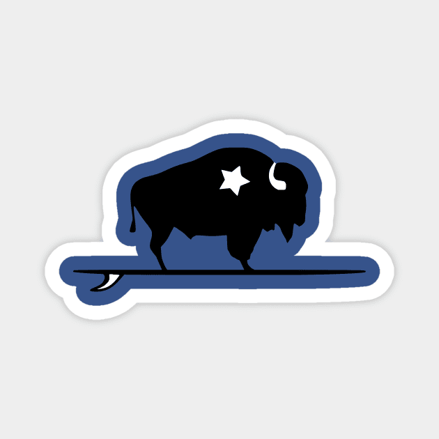 Surfing Buffalo 1 Magnet by GrayBuffalo