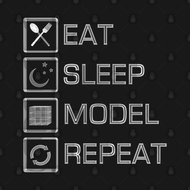 Eat Sleep Model Repeat by CCDesign