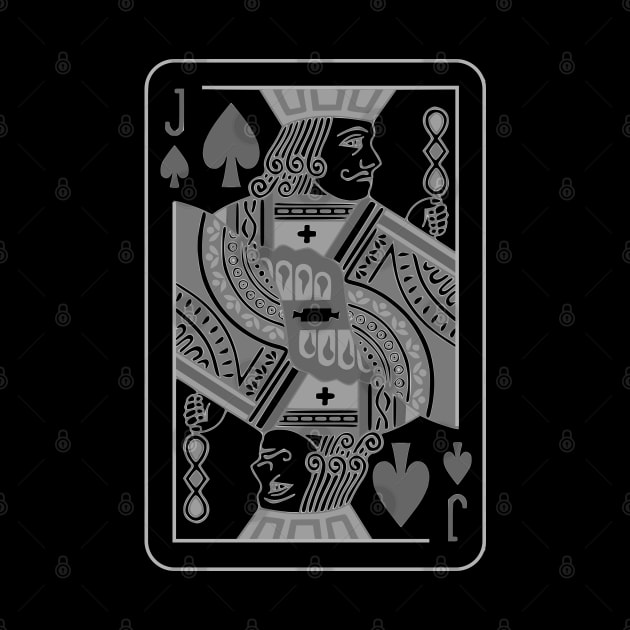 Jack of Spades Grayscale by inotyler