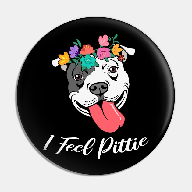 Cute Womens Pitbull Gift Pit Bull Lover I Feel Pittie Product Pin by Linco