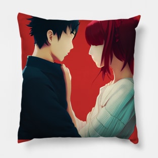 Romantic Anime Couple Kissing Pillow