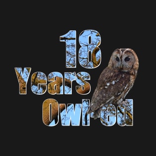 18 years owl-ed (18 years old) 18th birthday T-Shirt