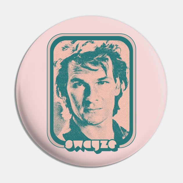 Patrick Swayze // Retro 80s Fan Aesthetic Design Pin by DankFutura