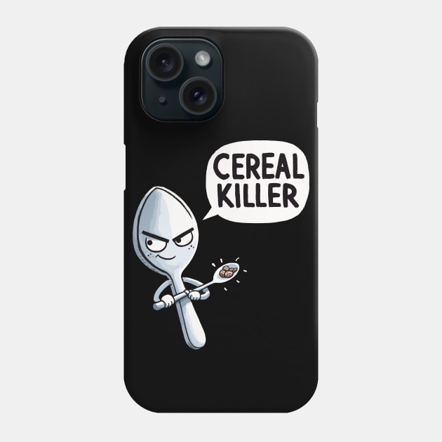 Cereal Killer Spoon Phone Case by DoodleDashDesigns