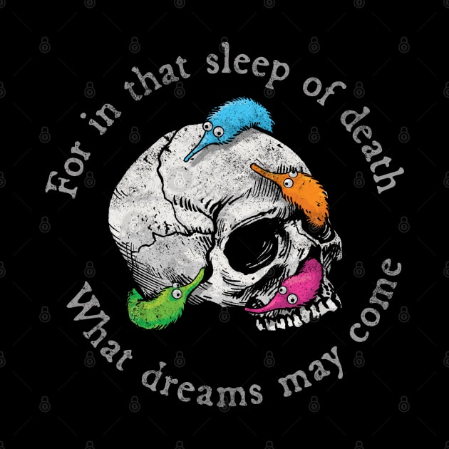 Worms on a String on a Skull with Shakespeare Quote by CTKR Studio