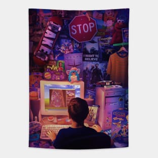 Pc 90s - 3D Pinball Space Cadet Tapestry