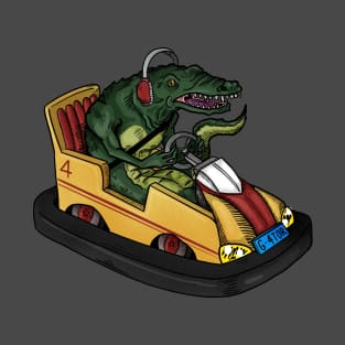 Crocodile in bumper car T-Shirt