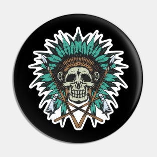 aboriginal skull Pin