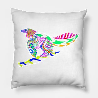 floral dinosaur bird ecopop mayan adventure chixulub Pillow