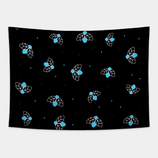 Blue Firefly bugs Tapestry