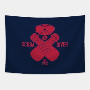 Scuba Diver Tapestry