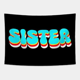 Beautiful retro sister Tapestry