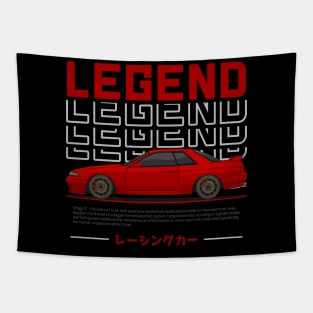 Red JDM Legend Skyline R32 Tapestry