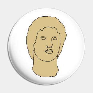 Alexander the Great Illustration Pin