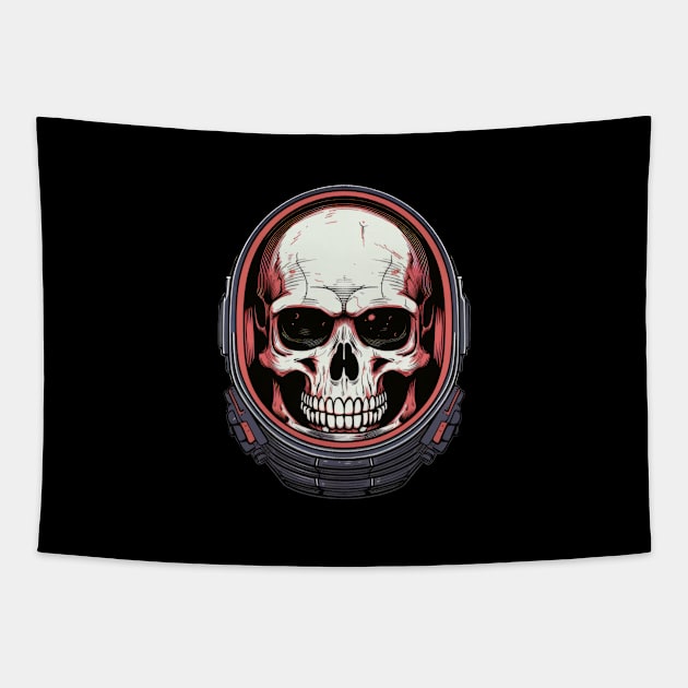 Skull with Helmet Tapestry by Merchgard