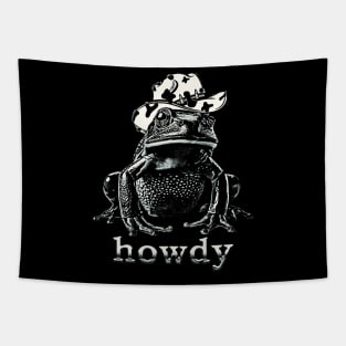 Howdy Frog Dalmatian Hat Tapestry