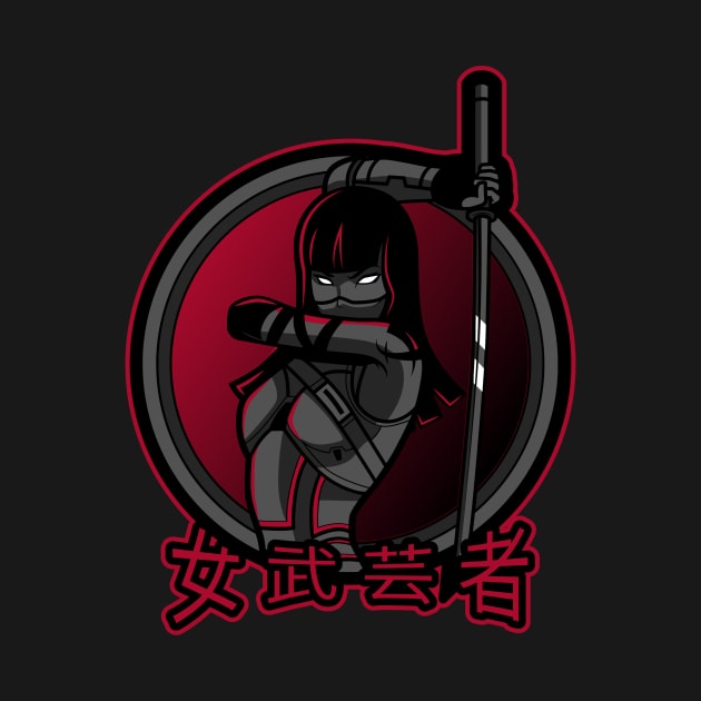 Female Warrior Ronin Samurai 女武芸者 by OldCamp