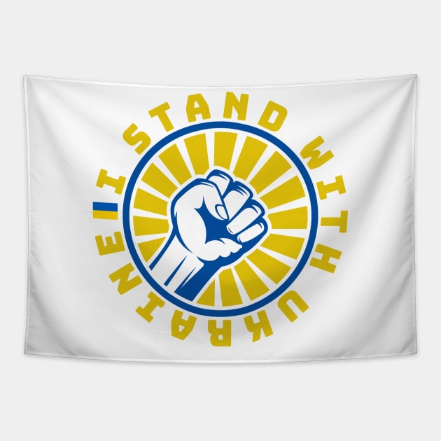 i stand with ukraine Tapestry by LAKOSH