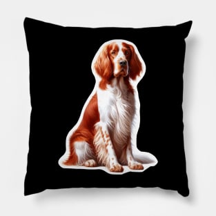 Irish Red and White Setter Pillow