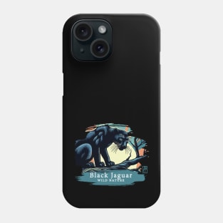 Black Jaguar - WILD NATURE - JAGUAR -5 Phone Case