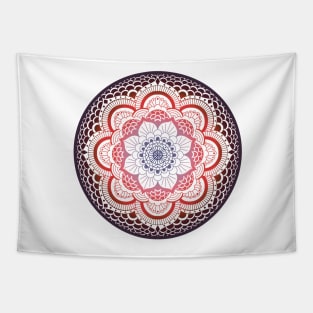 Purple and red mandala Tapestry