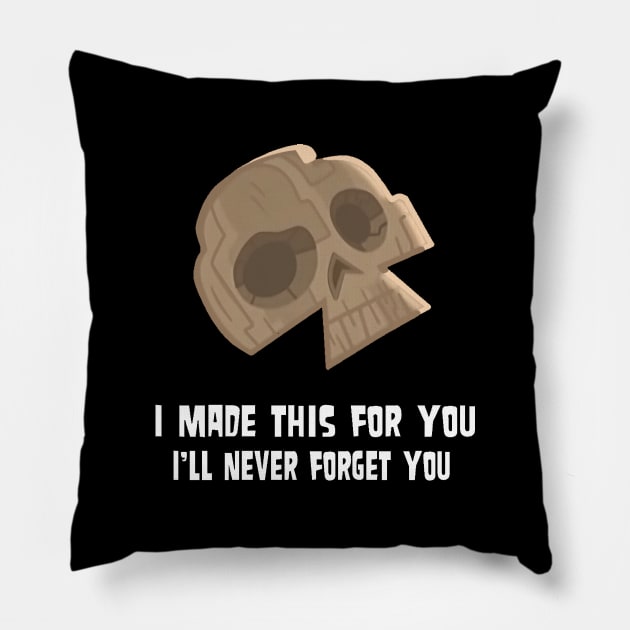 Duncney - Wooden Skull (TD) Pillow by CourtR