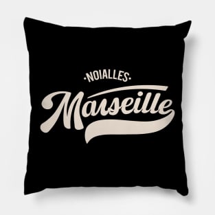 Marseille Noailles - Marseille Noailles Schriftzug - Noailles Logo Pillow