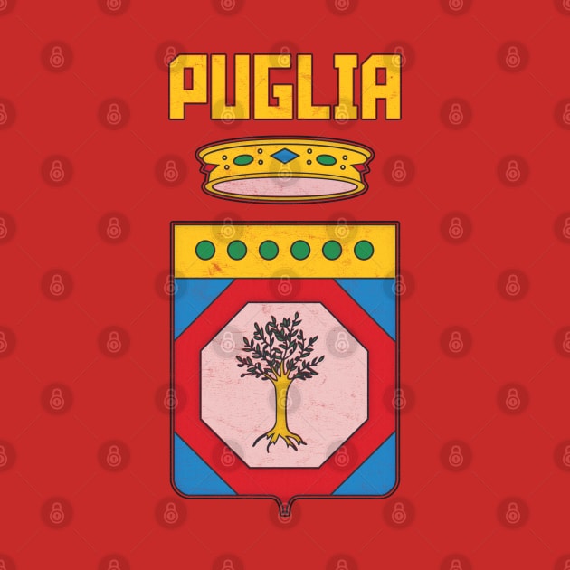 Apulia/Puglia Italy Region Coat of Arms / Vintage Style by DankFutura