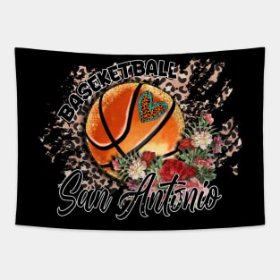 Aesthetic Pattern San Antonio Basketball Gifts Vintage Styles Tapestry