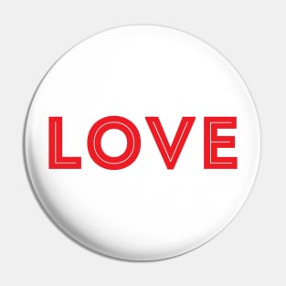 simple ,,love'' typography Pin