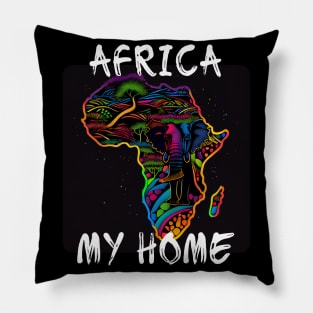 Africa, My Home 6 Pillow