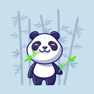 Panda Likes Snacks T-Shirt