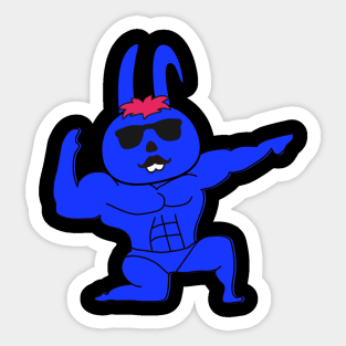 Gym Bunny Stickers for Sale