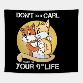Funny Cat Design Tapestries Teepublic