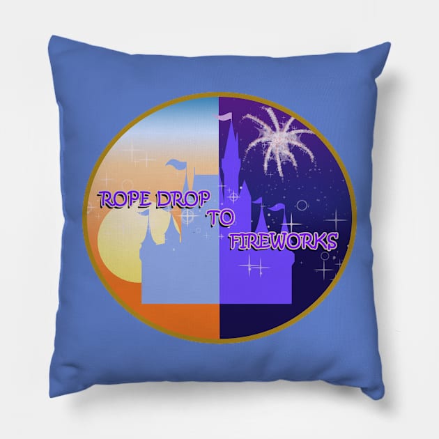 Rope Drop to Fireworks Pillow by Smagnaferous