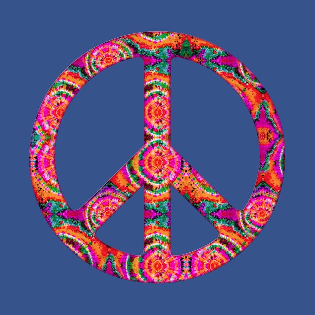 Peace hippie tie by LebensART